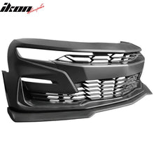 Load image into Gallery viewer, 2019-2024 Chevy Camaro SS Style Unpainted Front Bumper Matte Black Lip