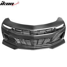 Load image into Gallery viewer, 2019-2024 Chevy Camaro SS Style Unpainted Front Bumper Matte Black Lip