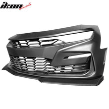 Load image into Gallery viewer, 2019-2024 Chevy Camaro SS Style Unpainted Front Bumper Matte Black Lip