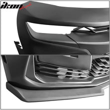Load image into Gallery viewer, 2019-2024 Chevy Camaro SS Style Unpainted Front Bumper Matte Black Lip