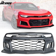 Load image into Gallery viewer, 2019-2024 Chevy Camaro ZL1 Style Unpainted Front Bumper Guard Cover PP