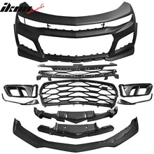 Load image into Gallery viewer, 2019-2024 Chevy Camaro ZL1 Style Unpainted Front Bumper Guard Cover PP