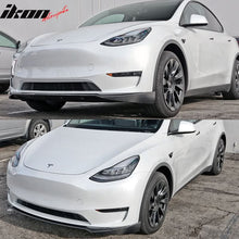 Load image into Gallery viewer, 2020-2024 Tesla Model Y Front LipIKON Style Lip Spoiler Carbon Fiber