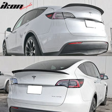 Load image into Gallery viewer, 2020-24 Tesla Y Sedan 4-Door IKON Black Rear Spoiler Wing Carbon Fiber