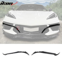 Load image into Gallery viewer, 2020-2025 Chevrolet Corvette IKON Front Canard Splitter Carbon Fiber