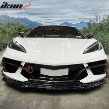 Load image into Gallery viewer, 2020-2025 Chevrolet Corvette IKON Front Canard Splitter Carbon Fiber