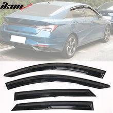 Load image into Gallery viewer, 2021-2023 Hyundai Elantra Sedan Mugen Style Tape-On 4PCS Window Visors