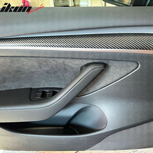 Load image into Gallery viewer, 2021-2023 Tesla 3 &amp; 2023 Y Carbon Fiber Center Front Door Panel ABS