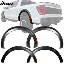 Load image into Gallery viewer, 2021-2024 Ford F-150 R Style Matte Black 4PCS Fender Flares Cover PP