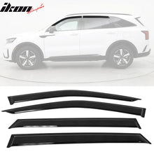 Load image into Gallery viewer, 2021-2025 Kia Sorento 4DR Slim Style Black Window Visors Acrylic 4PCS
