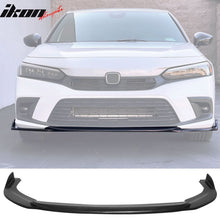 Load image into Gallery viewer, 2022-2024 Honda Civic IK1 Style Unpainted Black Front Bumper Lip PU