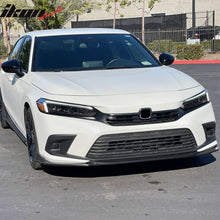 Load image into Gallery viewer, 2022-2024 Honda Civic IK1 Style Unpainted Black Front Bumper Lip PU