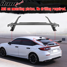 Load image into Gallery viewer, 2022-2024 Honda Civic Type R Gloss Trunk Spoiler Mounting Plate ABS