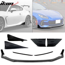 Load image into Gallery viewer, 2022-2025 Subaru BRZ STI Style Black ABS Front Lip Cover Rear Apron