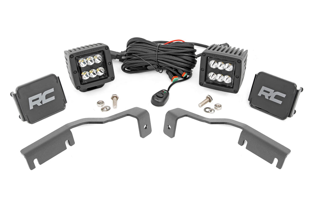 LED Light Kit | Ditch Mount | 2" Black Pair | Spot | Nissan Frontier (22-26)
