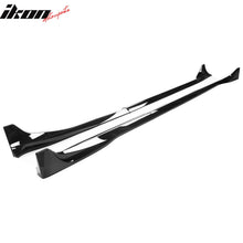 Load image into Gallery viewer, 2024 Tesla Model 3 IKON Style Gloss Black Side Skirt Extension ABS