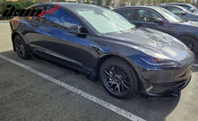 Load image into Gallery viewer, 2024 Tesla Model 3 IKON Style Gloss Black Side Skirt Extension ABS