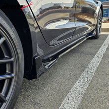Load image into Gallery viewer, 2024 Tesla Model 3 IKON Style Gloss Black Side Skirt Extension ABS