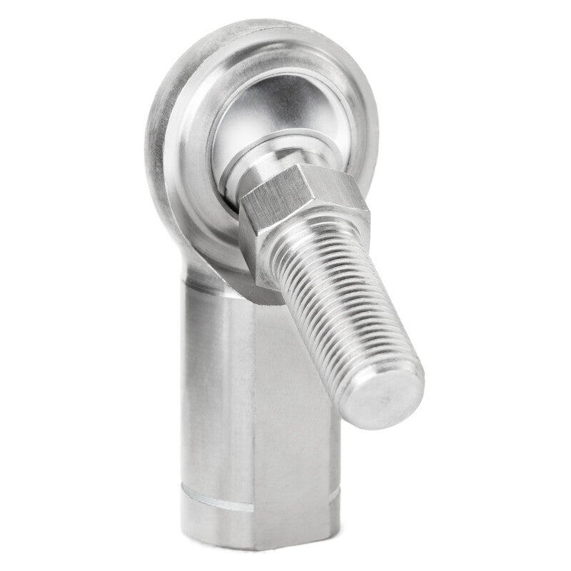 QA1 G Series 2-Pc Rod End - Female/Left Hand - .75in Bore x 3/4-16 w/Stud - Stainless Steel w/PTFE