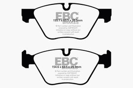 EBC 11+ BMW 528 2.0 Turbo (F10) Yellowstuff Front Brake Pads