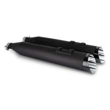 Load image into Gallery viewer, Vance and Hines Harley Davidson M8 Touring Razorback 450 Slip-ons - Black