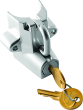 Load image into Gallery viewer, Bikers Choice Chrome Motorcycle Helmet Lock Fits 7/8 - 1 1/4 Tubing