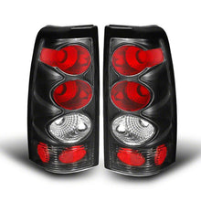 Load image into Gallery viewer, Raxiom 99-02 Chevrolet Silverado 1500 Fleetside Axial Series Tail Lights- Black- Smoked Lens