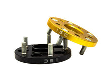 Load image into Gallery viewer, ISC Suspension Nissan 5x114.3 Hub Centric (66 Hub Bore) Wheel Spacers 15mm Black (Pair)