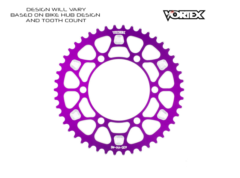 Vortex Racing V4 39 Tooth 520 Rear Sprocket - Purple