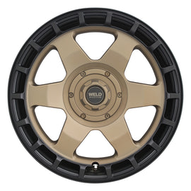 Weld Off-Road Ridge 20x9 - 8x180 BP - ET0 - 124.3mm CB - Satin Bronze Wheel (Black Ring)