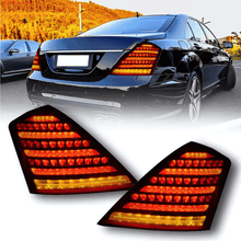 Load image into Gallery viewer, Mercedes-Benz W221 S-Class Clear and Smoke Maybach Style with DRL function LED Tailights (2006 - 2013)