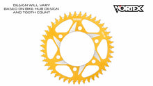 Load image into Gallery viewer, Vortex Racing 36 Tooth 520 Rear Sprocket - Gold