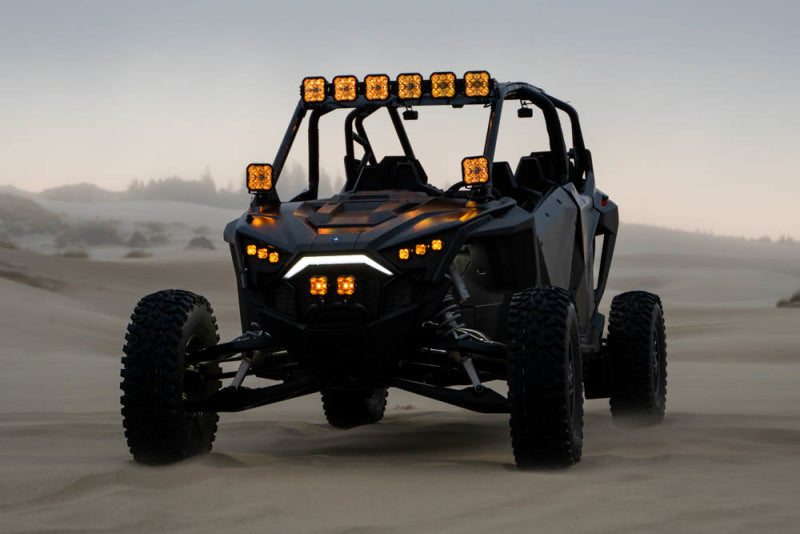 Diode Dynamics 20-Present Polaris RZR A-Pillar LED Pod Kit SS3 Sport - Yellow Combo