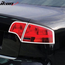 Load image into Gallery viewer, 2005-2008 Audi A4 B7 Sedan Chrome 2PCS Tail Lights Bezel Covers ABS