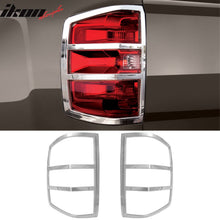 Load image into Gallery viewer, 2014-2018 Chevrolet Silverado 1500 Tail Light Bezels Chrome ABS 2PCS