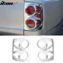 Load image into Gallery viewer, 2005-2011 Dodge Dakota Chrome 2PCS Rear Tail Lights Bezel Covers ABS