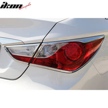 Load image into Gallery viewer, 2011-2014 Hyundai Sonata Chrome 4PCS Rear Tail Lights Bezel Covers ABS