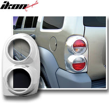 Load image into Gallery viewer, 2002-2007 Jeep Liberty Chrome ABS Tail Lights Frame Bezel Trim Pair