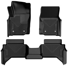 Load image into Gallery viewer, Husky Liners 2024 Toyota Tacoma CC/DC (Manual Trns) Weatherbeater Front &amp; 2nd Seat Floor Liner - Blk