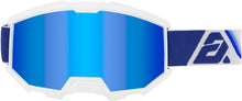 Load image into Gallery viewer, Answer Apex 3 Flo Goggles Blue/White - Youth