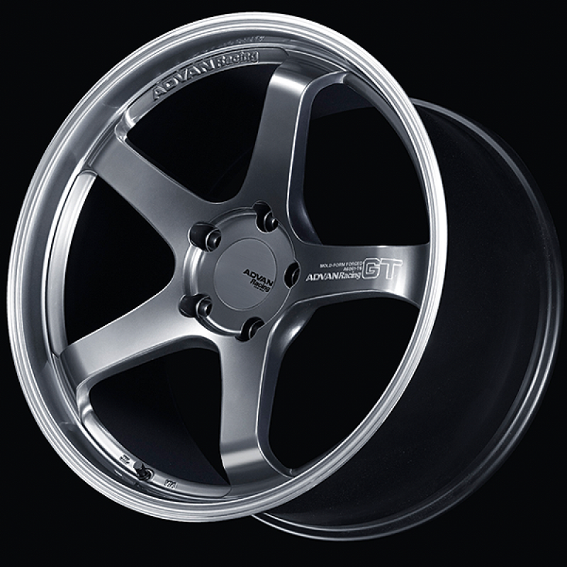 Advan GT for Porsche 19x11.0 / +45 Offset / 5-130 / 71.6mm Bore / Machining & Hyper Platinum Black