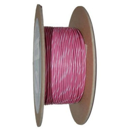 NAMZ OEM Color Primary Wire 100ft. Spool 18g - Pink/White Stripe