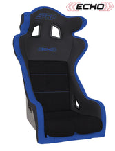 Load image into Gallery viewer, PRP Echo Composite Seat- Black/Blue (PRP Blue Outline/Delta Blue- Blue Stitching)