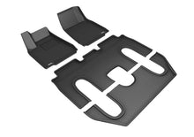 Load image into Gallery viewer, 3D MAXpider 2016-2018 Tesla Model X 6-Seats w/ Console Kagu 1st/2nd/3rd Rows Floormats - Black