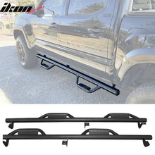 Load image into Gallery viewer, 2005-2022 Toyota Tacoma Crew Cab Black Running Boards Side Step Bars