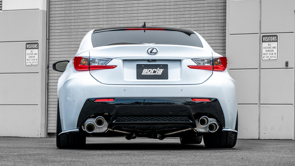 Borla RCF / IS500 Axle-Back Exhaust System S-Type - Stainless Steel Tips