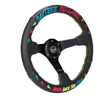 Load image into Gallery viewer, NRG Reinforced Steering Wheel - Oak Tree Outlaws 3in Deep/5mm Blk Spk 350mm Wheel - Blk Perf Lthr