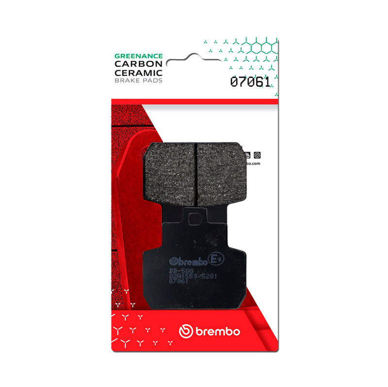 Brembo OE Gilera Fuoco/Piaggio X8/Piaggio X9 Carbon Ceramic Brake Pad - Rear