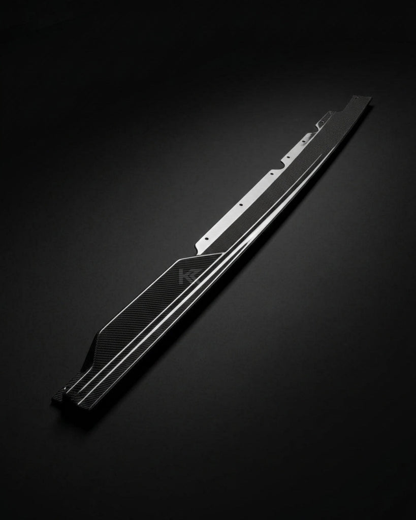 2019–2023 Audi R8 V10 Coupe Side Skirt Extensions – Prepreg Dry Carbon Fiber