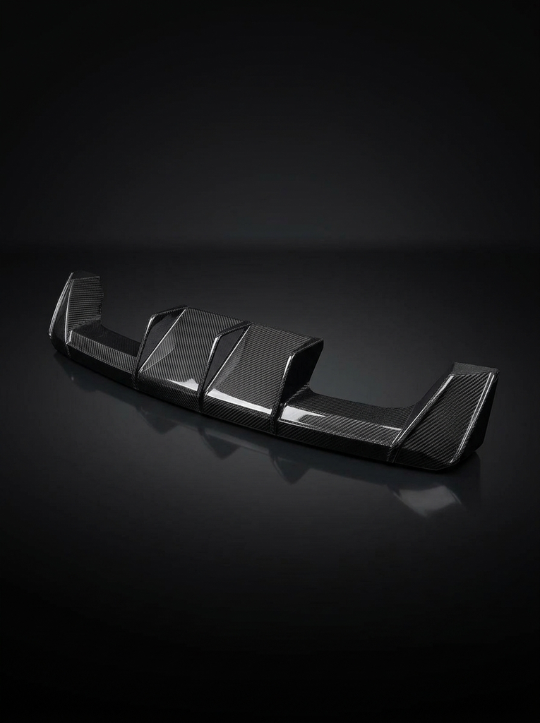 BMW 3 Series G80 M3 G82 G83 M4 Euro Version OE Style Carbon Fiber Rear Diffuser (2019 - 2024)